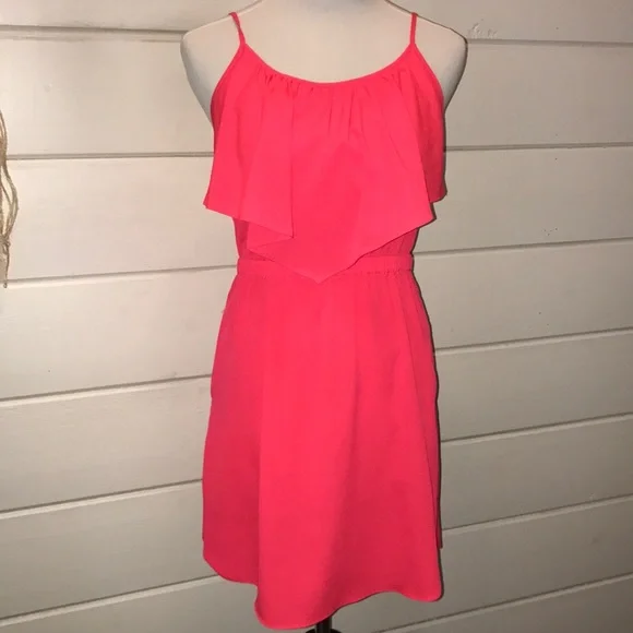 American eagle neon pink dress American eagle neon pink dress